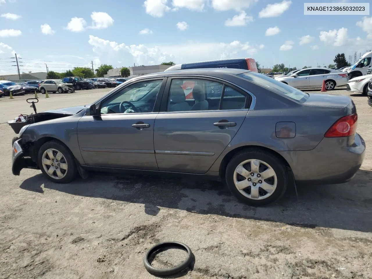 2006 Kia Optima Lx VIN: KNAGE123865032023 Lot: 68680674