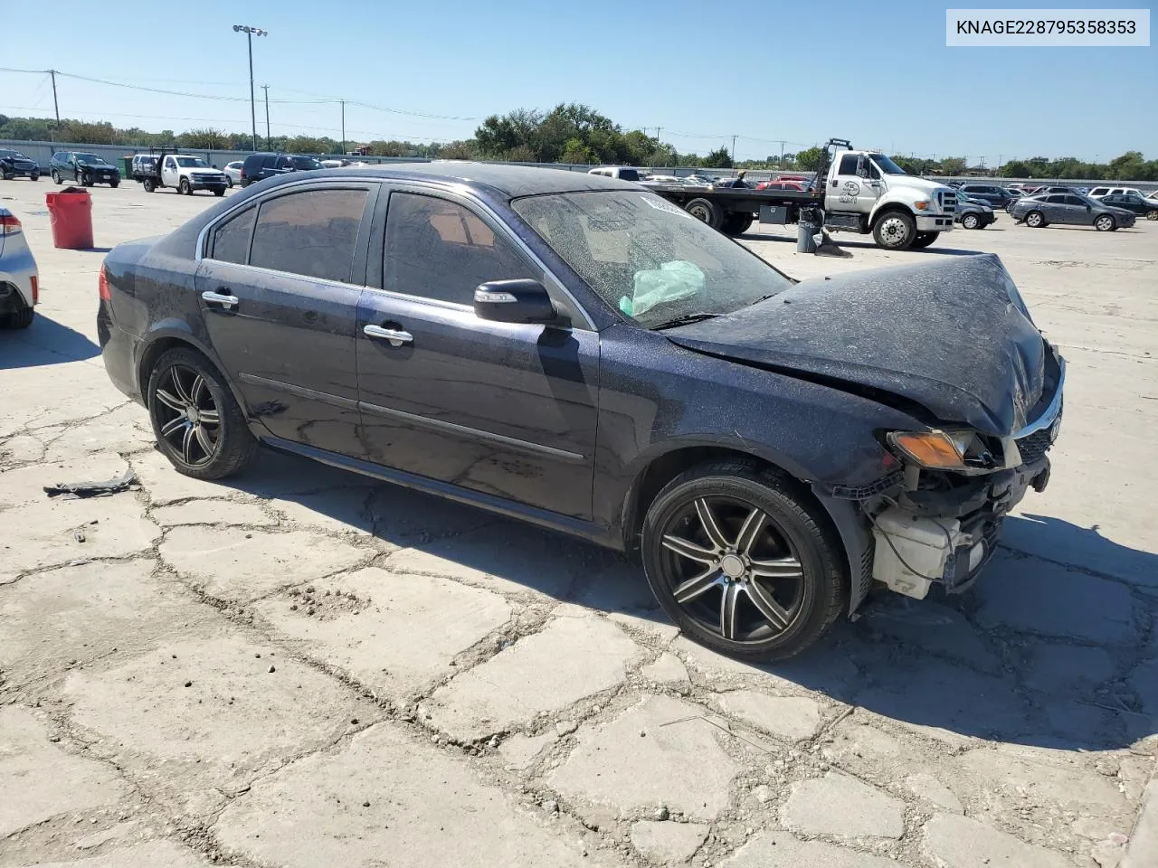 2009 Kia Optima Lx VIN: KNAGE228795358353 Lot: 70689244