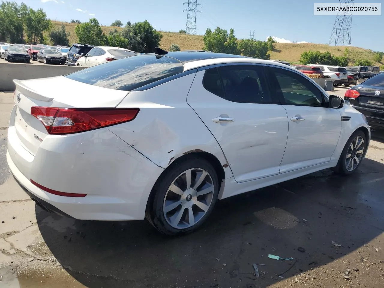 2012 Kia Optima Sx VIN: 5XXGR4A68CG020756 Lot: 61277464