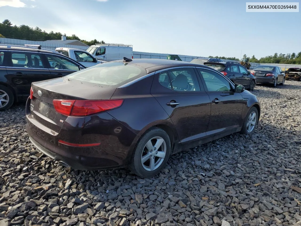 2014 Kia Optima Lx VIN: 5XXGM4A70EG269448 Lot: 68835884