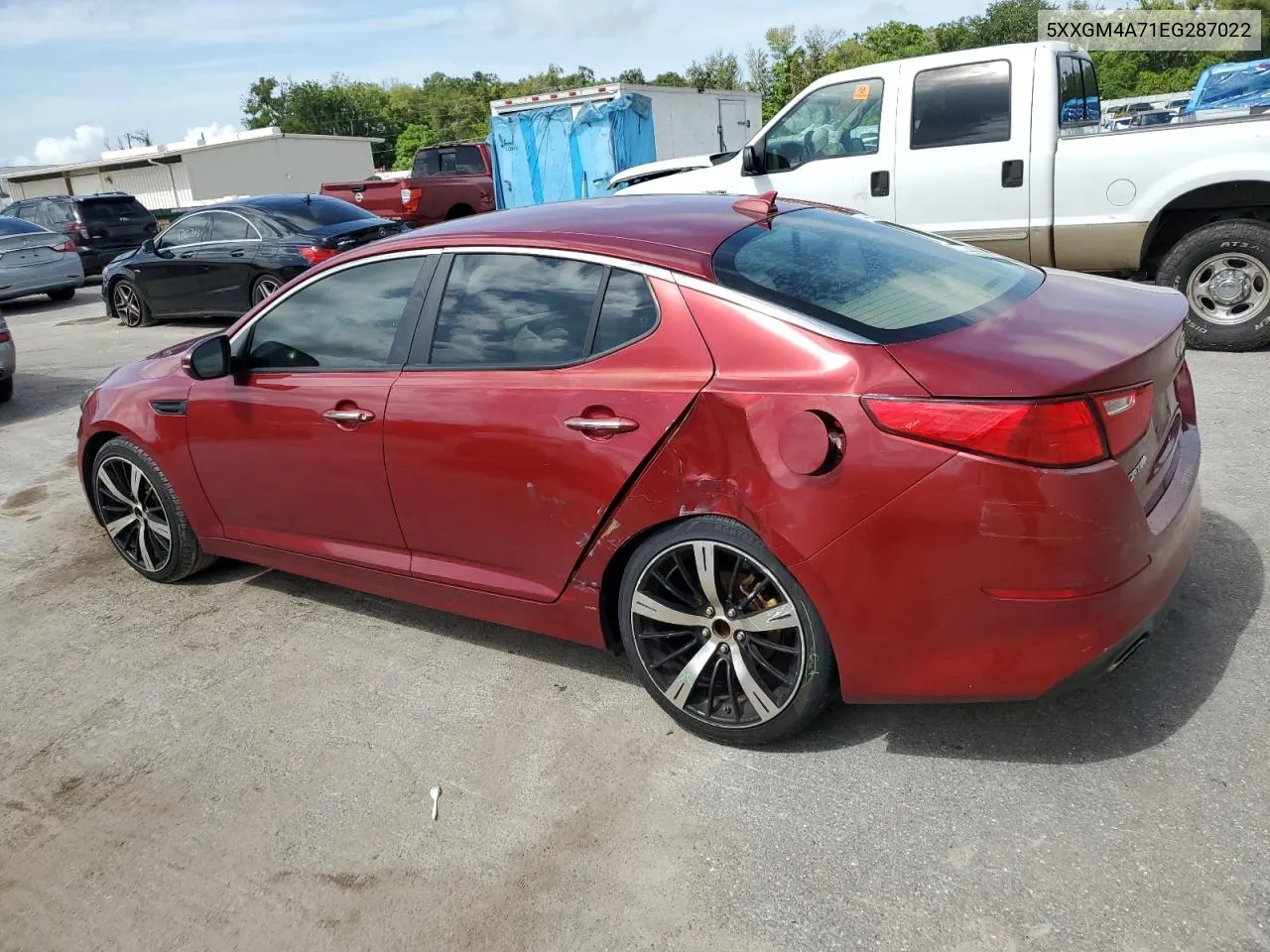 5XXGM4A71EG287022 2014 Kia Optima Lx