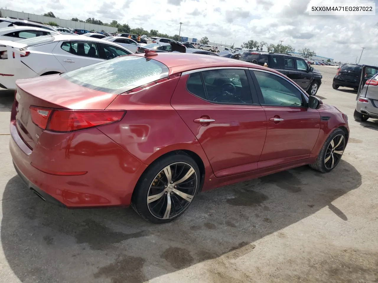 5XXGM4A71EG287022 2014 Kia Optima Lx