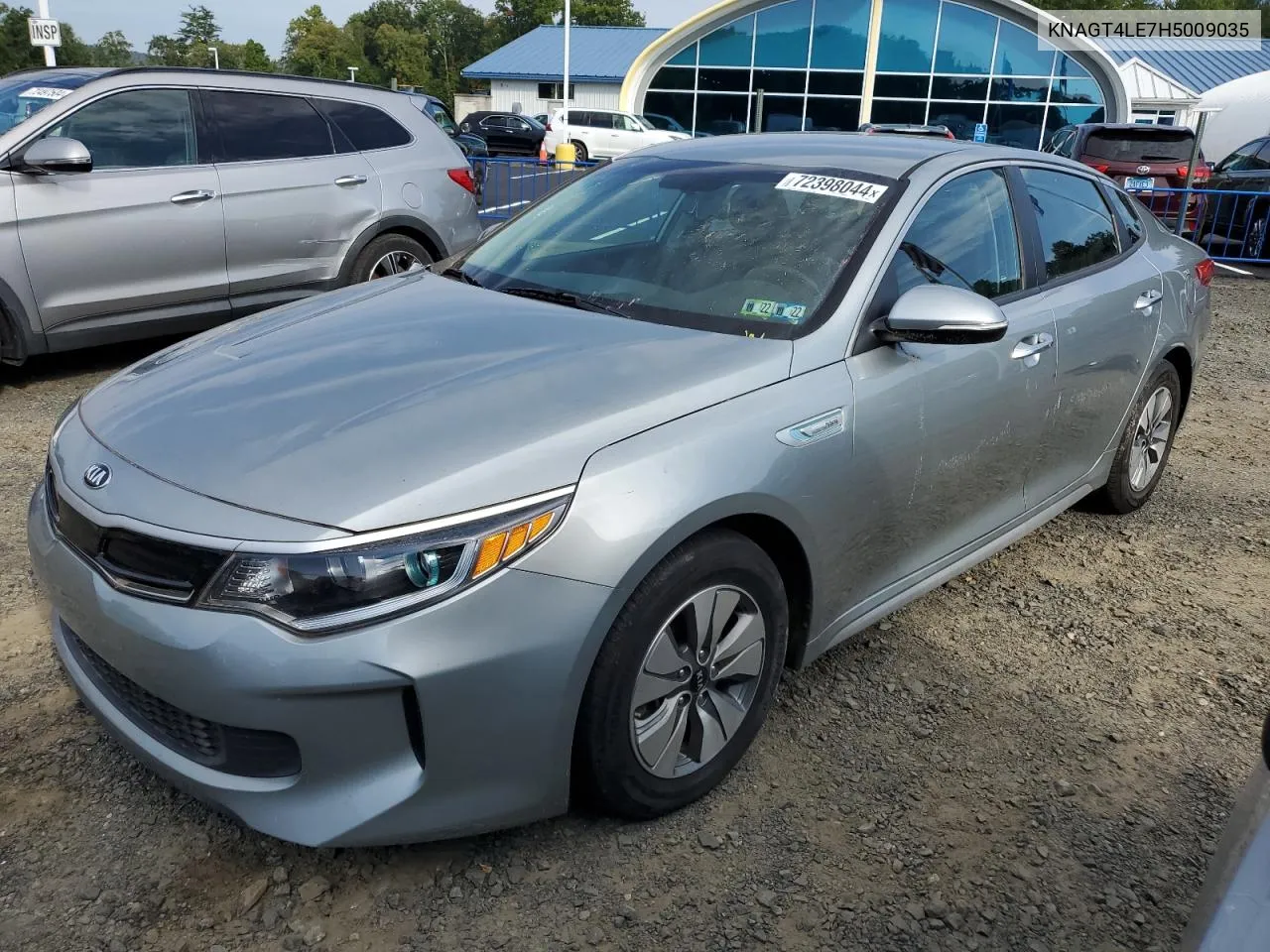 2017 Kia Optima Hybrid VIN: KNAGT4LE7H5009035 Lot: 72398044