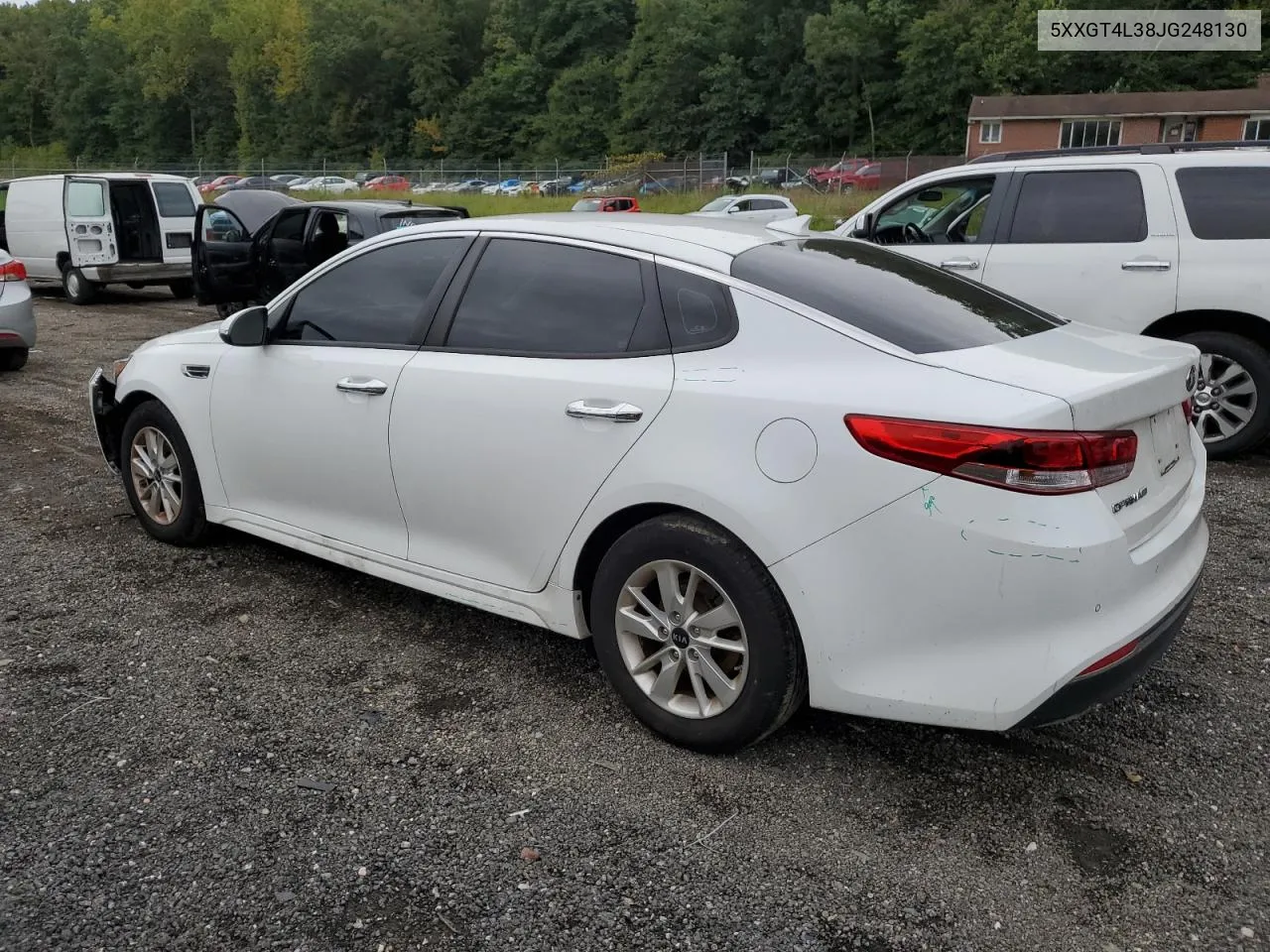 2018 Kia Optima Lx VIN: 5XXGT4L38JG248130 Lot: 72245474