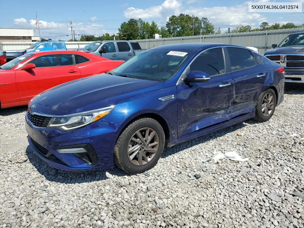 2020 Kia Optima Lx VIN: 5XXGT4L36LG412574 Lot: 72260484