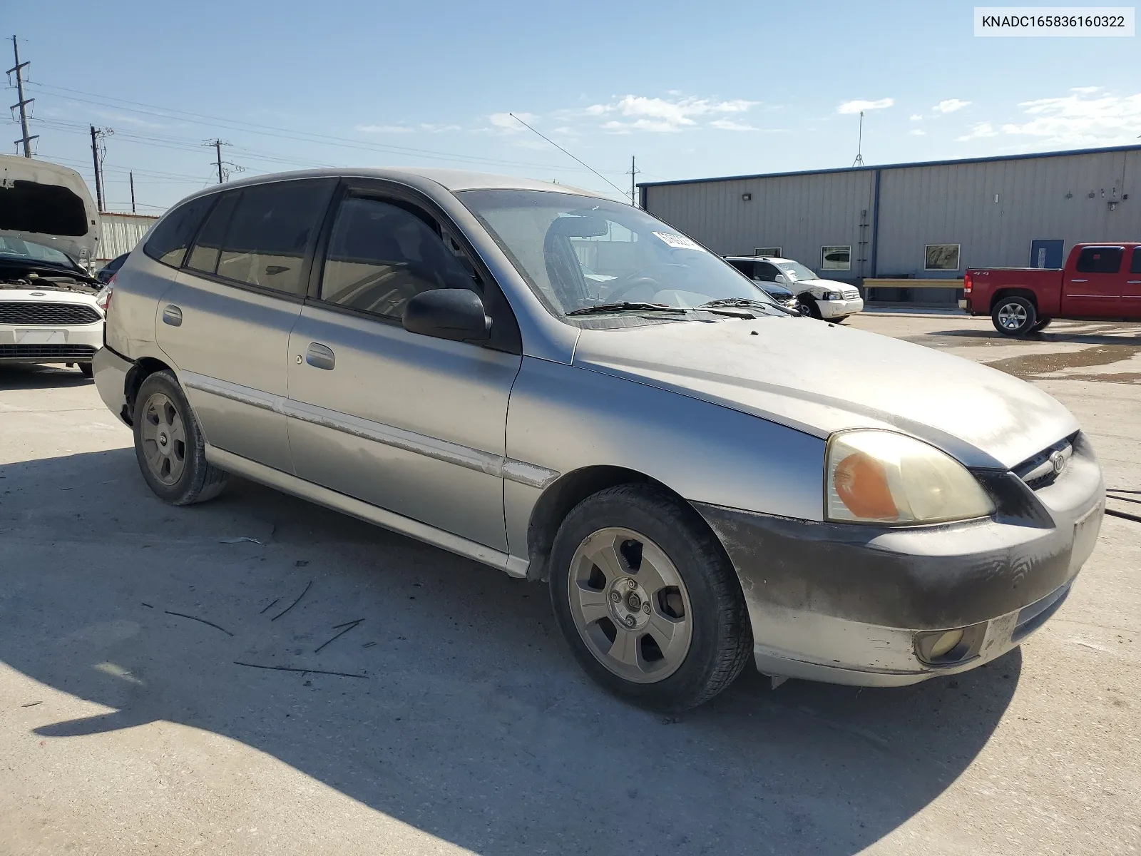 2003 Kia Rio Cinco VIN: KNADC165836160322 Lot: 67692274