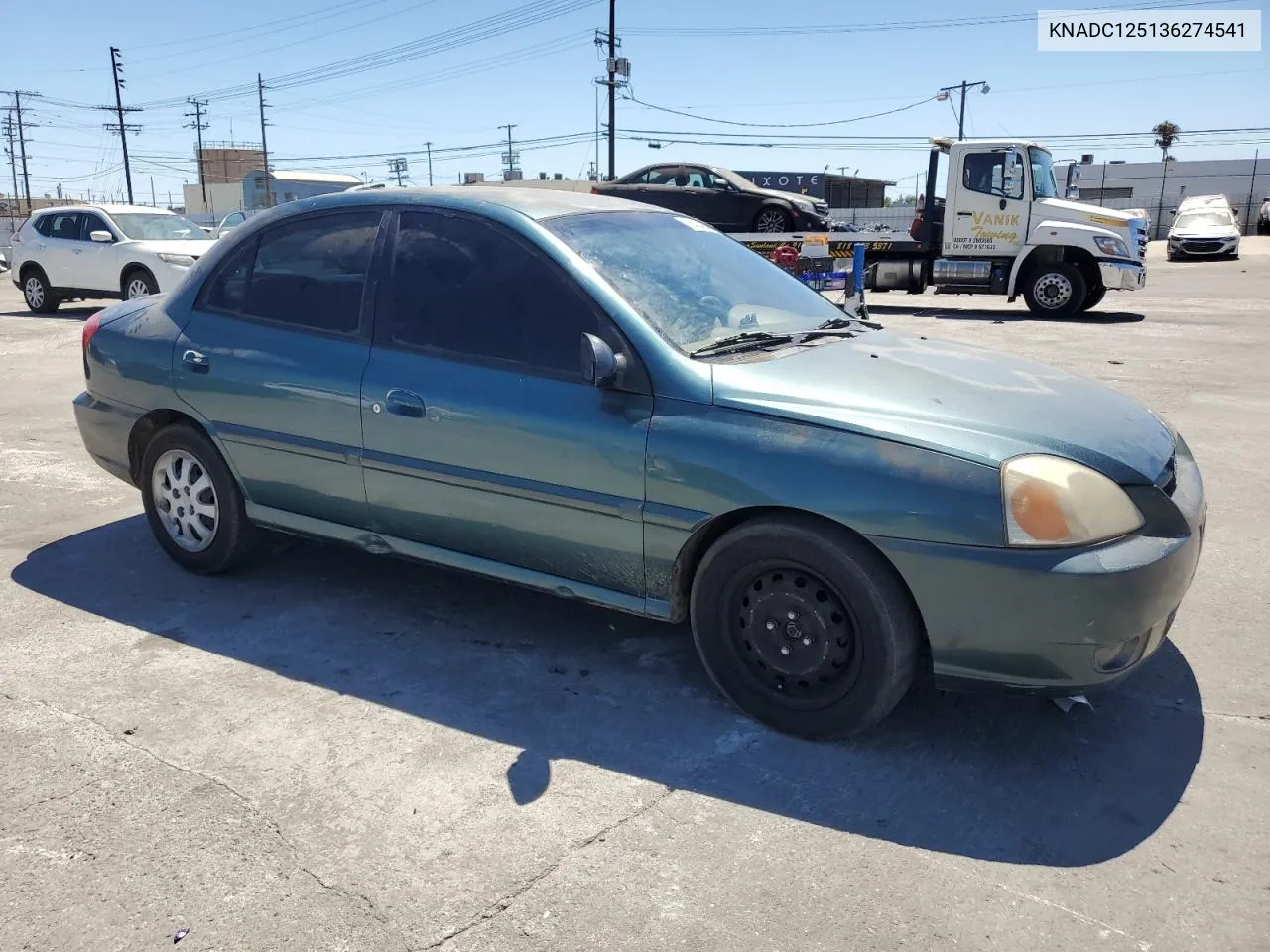 KNADC125136274541 2003 Kia Rio