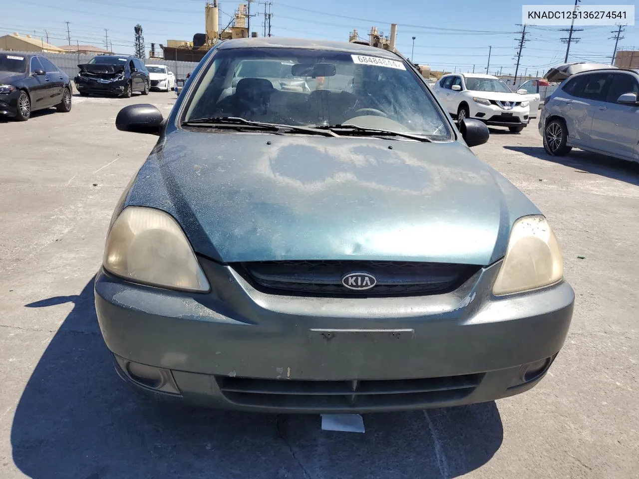 2003 Kia Rio VIN: KNADC125136274541 Lot: 68484844