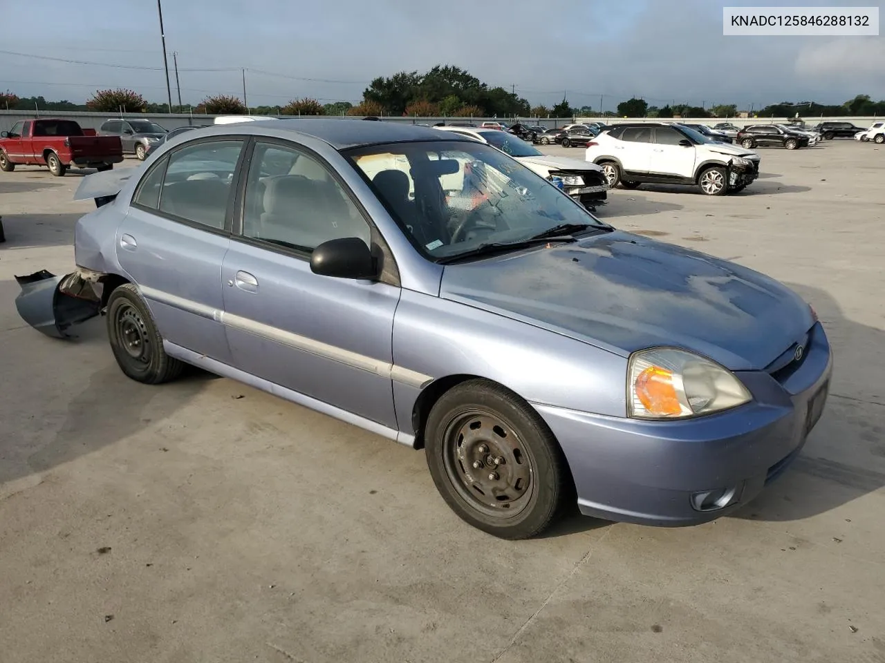 2004 Kia Rio VIN: KNADC125846288132 Lot: 65168384