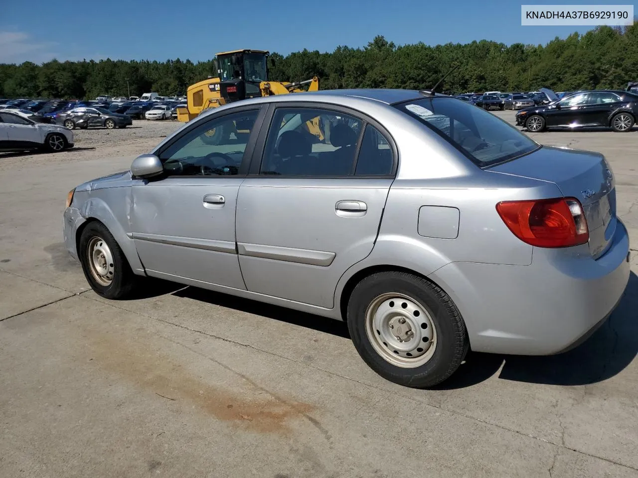 2011 Kia Rio Base VIN: KNADH4A37B6929190 Lot: 70637594