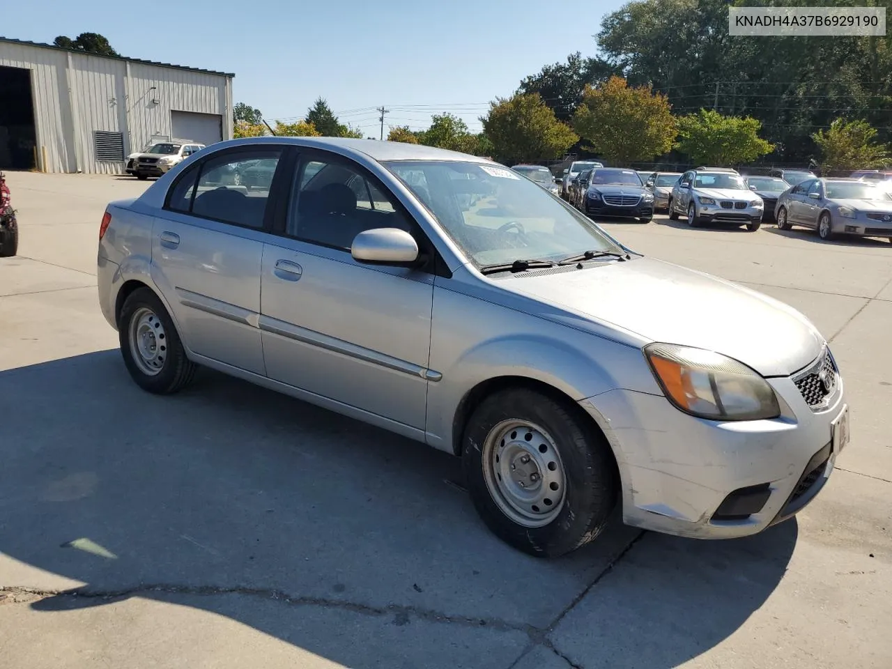 2011 Kia Rio Base VIN: KNADH4A37B6929190 Lot: 70637594