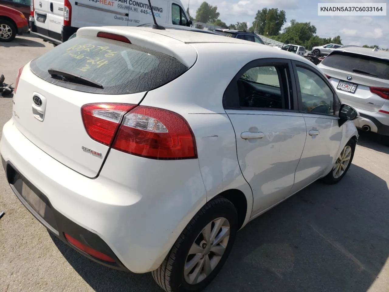 2012 Kia Rio Ex VIN: KNADN5A37C6033164 Lot: 65649824