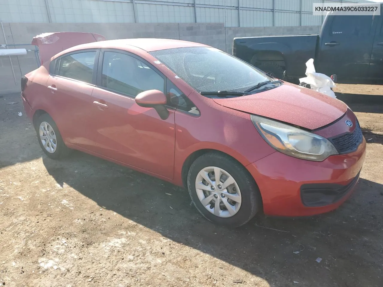 2012 Kia Rio Lx VIN: KNADM4A39C6033227 Lot: 71297424