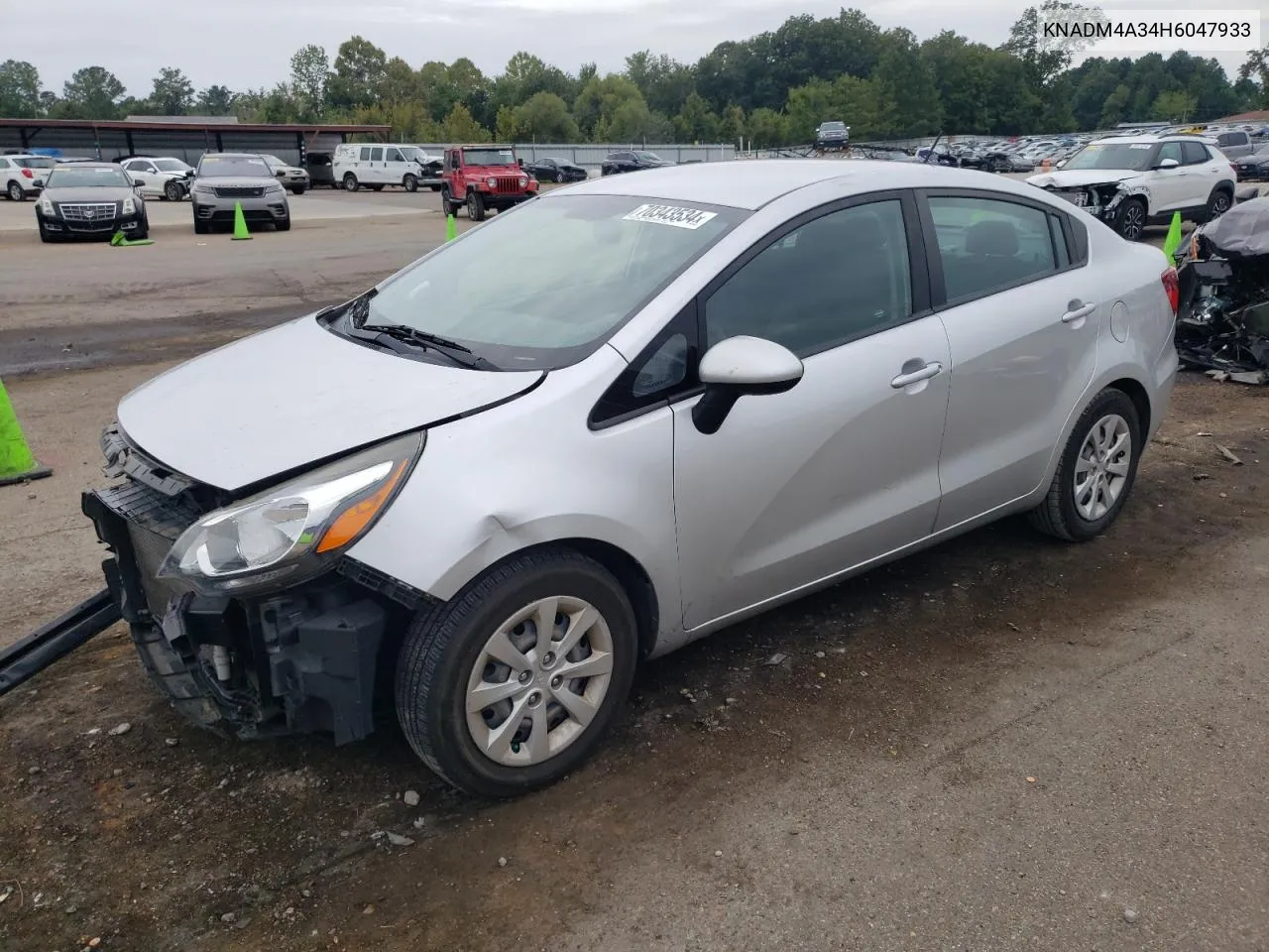 2017 Kia Rio Lx VIN: KNADM4A34H6047933 Lot: 70343534