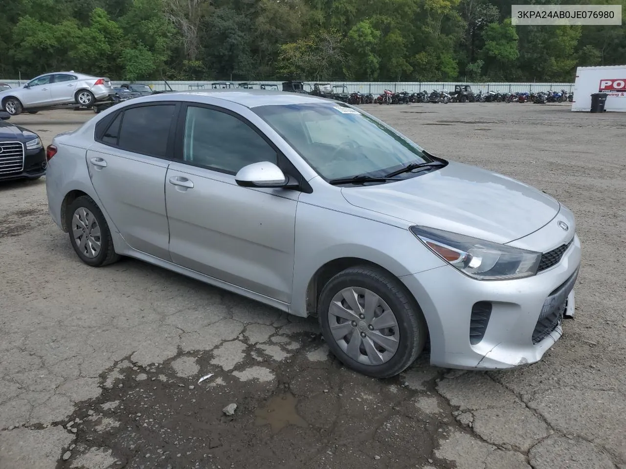 2018 Kia Rio Lx VIN: 3KPA24AB0JE076980 Lot: 72010344