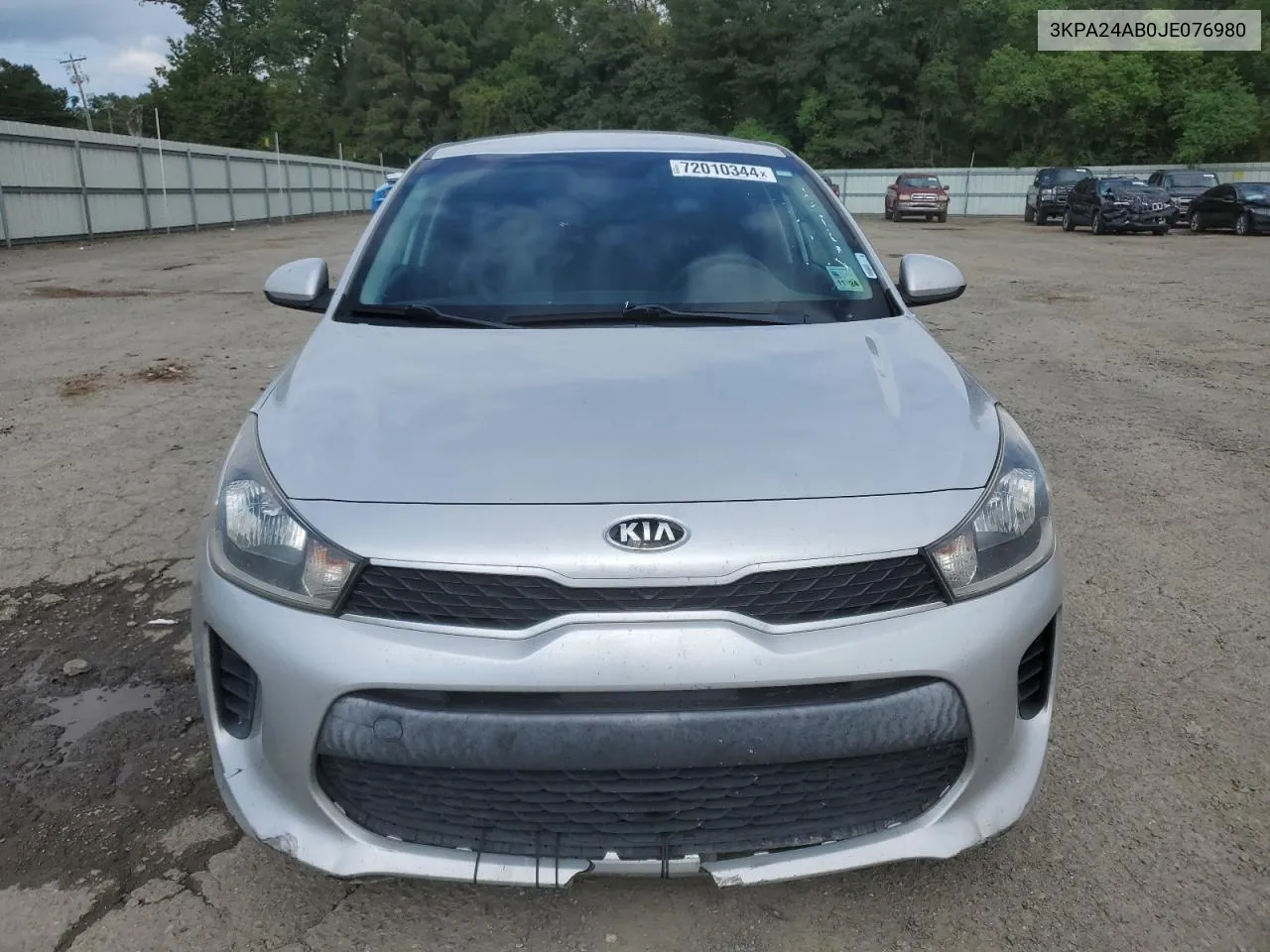 2018 Kia Rio Lx VIN: 3KPA24AB0JE076980 Lot: 72010344