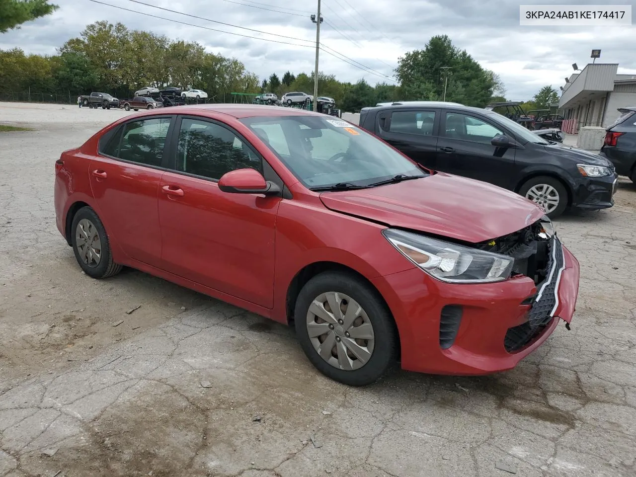 2019 Kia Rio S VIN: 3KPA24AB1KE174417 Lot: 71932654