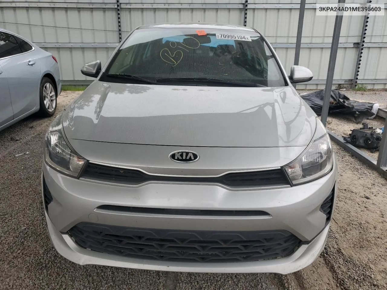 2021 Kia Rio Lx VIN: 3KPA24AD1ME395603 Lot: 70995104