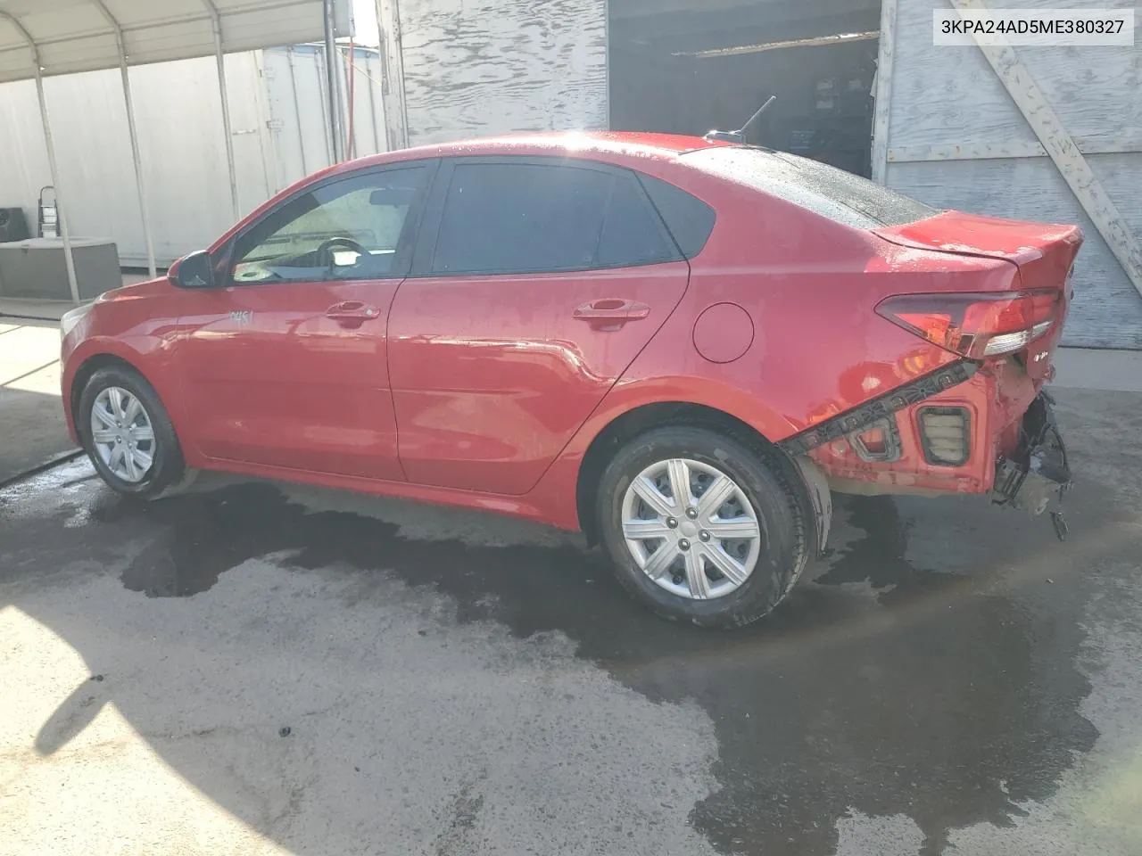 2021 Kia Rio Lx VIN: 3KPA24AD5ME380327 Lot: 71871834