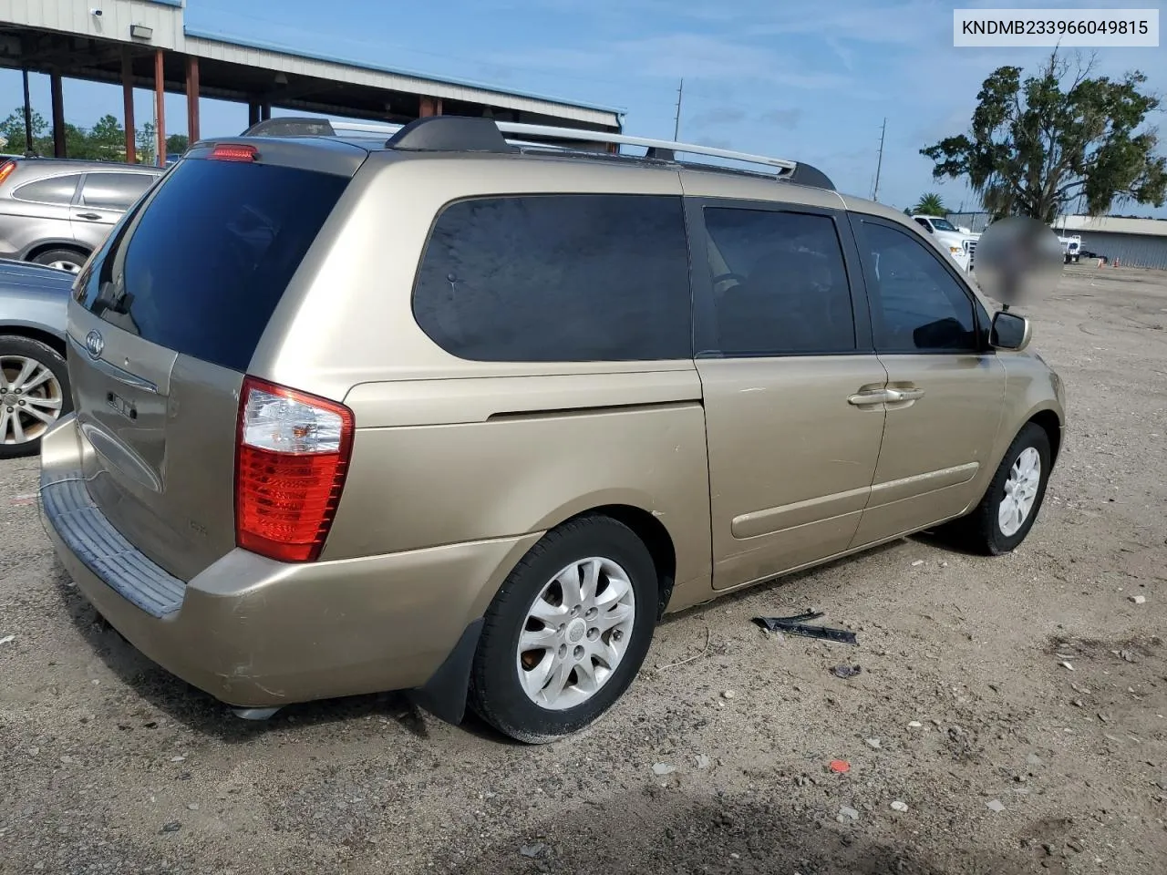 2006 Kia Sedona Ex VIN: KNDMB233966049815 Lot: 70535444