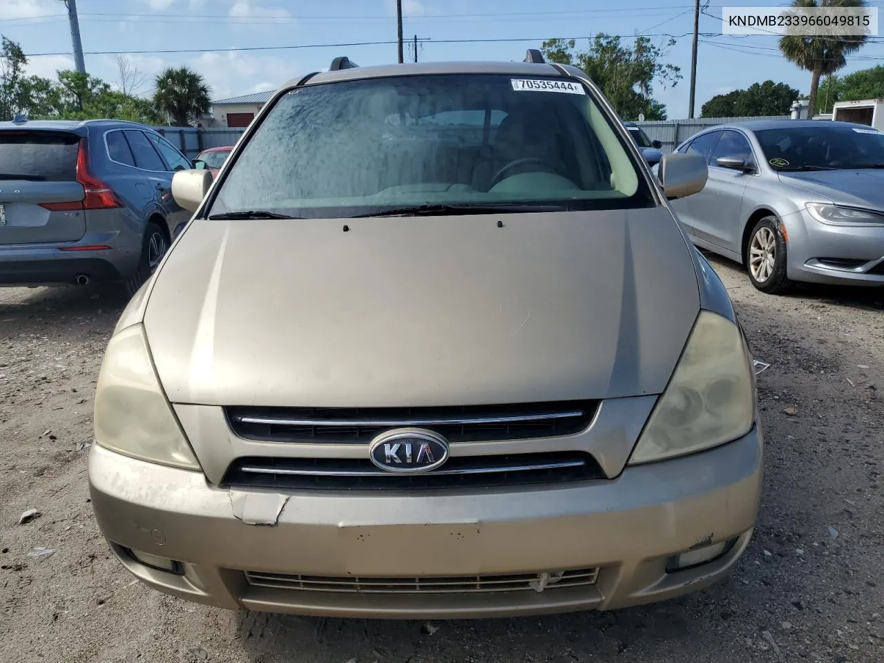 2006 Kia Sedona Ex VIN: KNDMB233966049815 Lot: 70535444