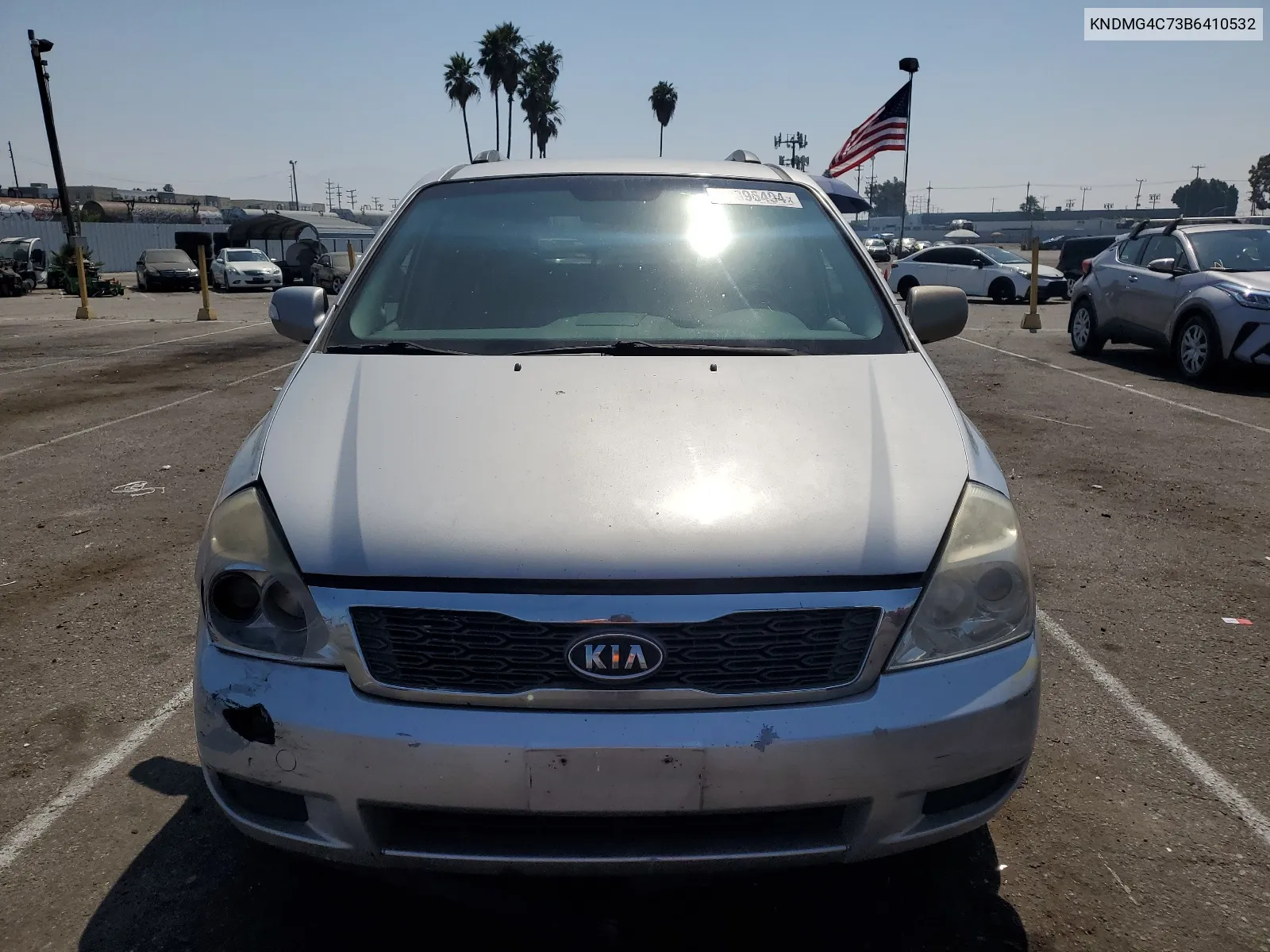 2011 Kia Sedona Lx VIN: KNDMG4C73B6410532 Lot: 60896494