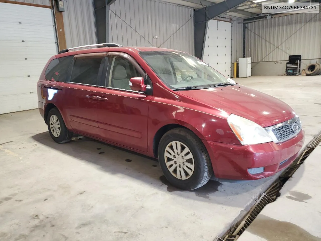 2011 Kia Sedona Lx VIN: KNDMG4C79B6384731 Lot: 71687624