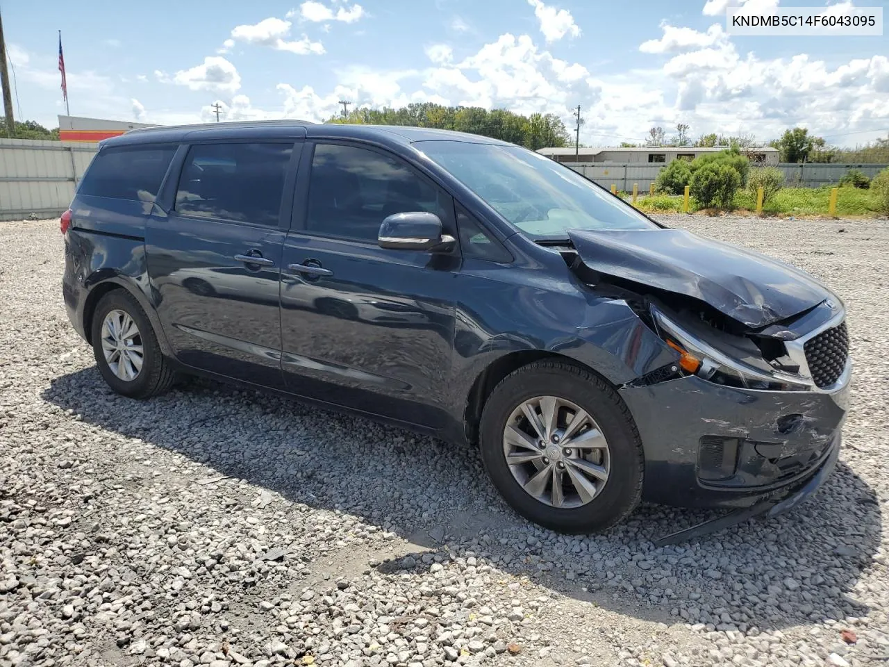 2015 Kia Sedona Lx VIN: KNDMB5C14F6043095 Lot: 69256824