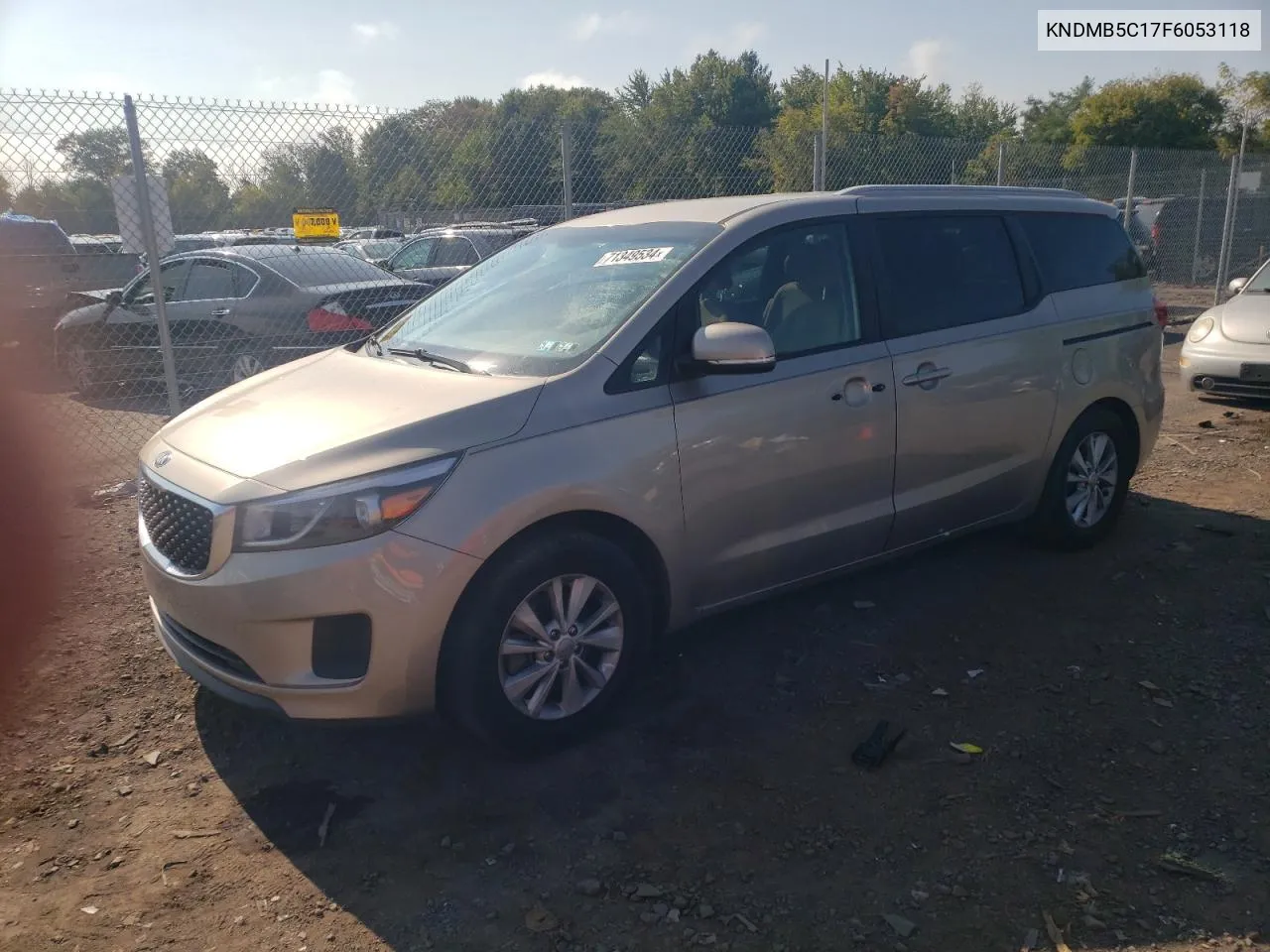 2015 Kia Sedona Lx VIN: KNDMB5C17F6053118 Lot: 71349534