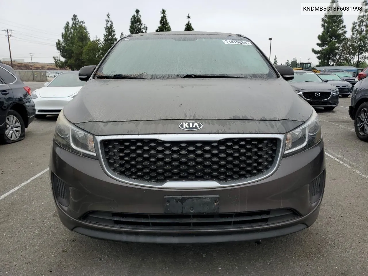 2015 Kia Sedona Lx VIN: KNDMB5C18F6031998 Lot: 71416884