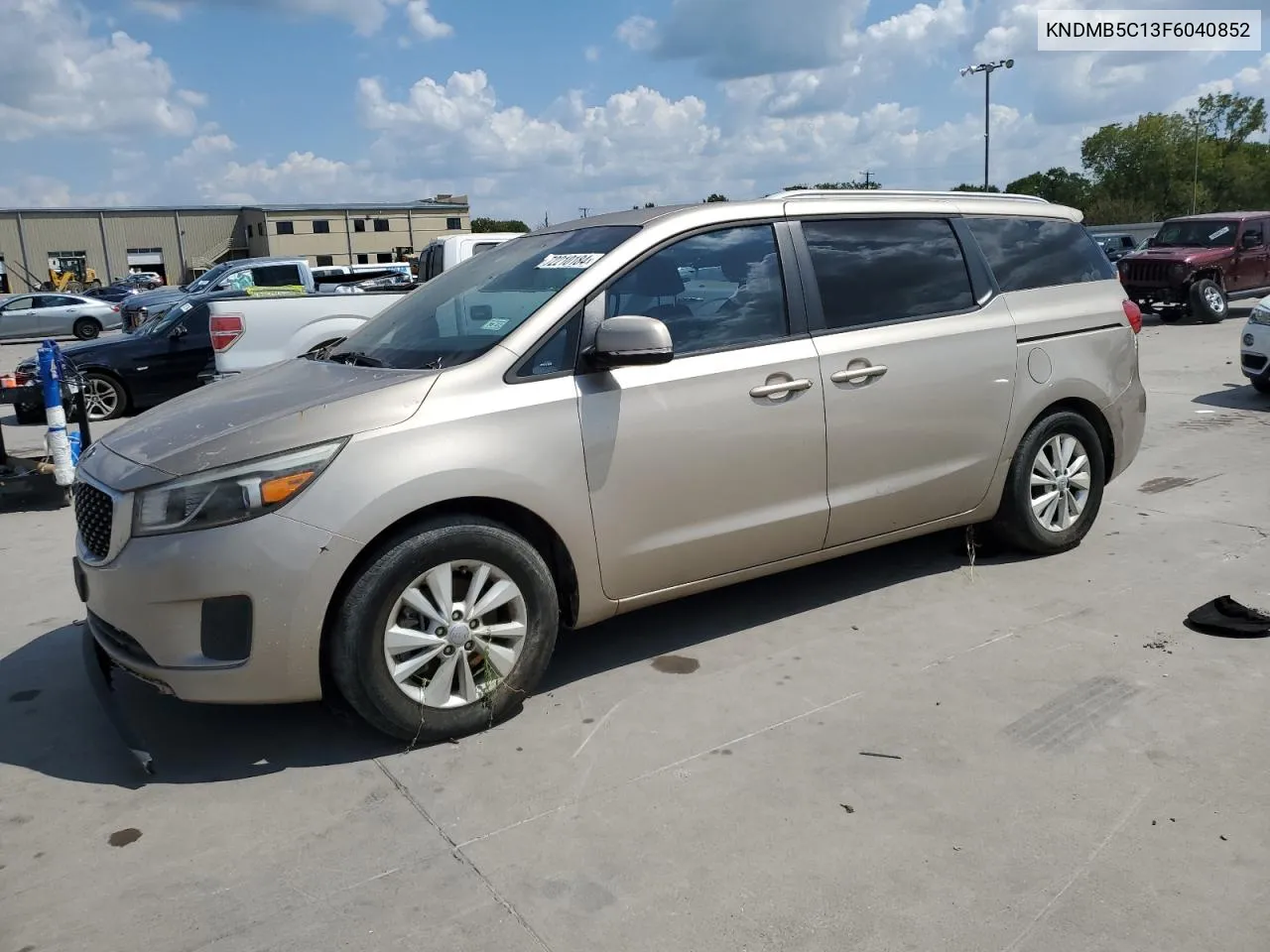 2015 Kia Sedona Lx VIN: KNDMB5C13F6040852 Lot: 72210184