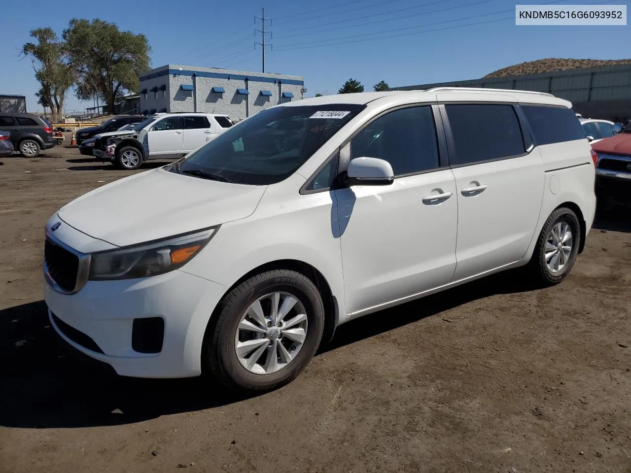 2016 Kia Sedona Lx VIN: KNDMB5C16G6093952 Lot: 71218044