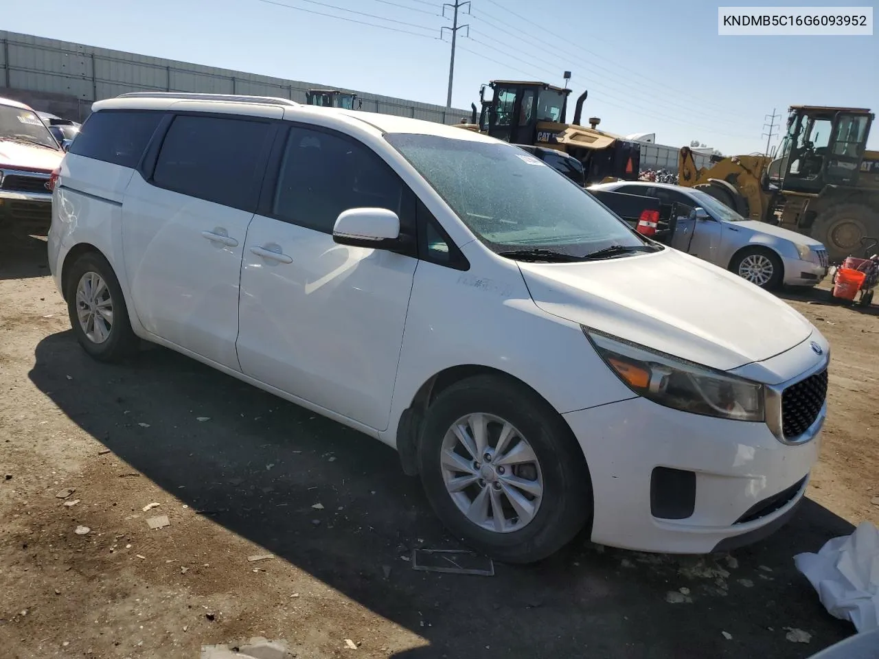 2016 Kia Sedona Lx VIN: KNDMB5C16G6093952 Lot: 71218044