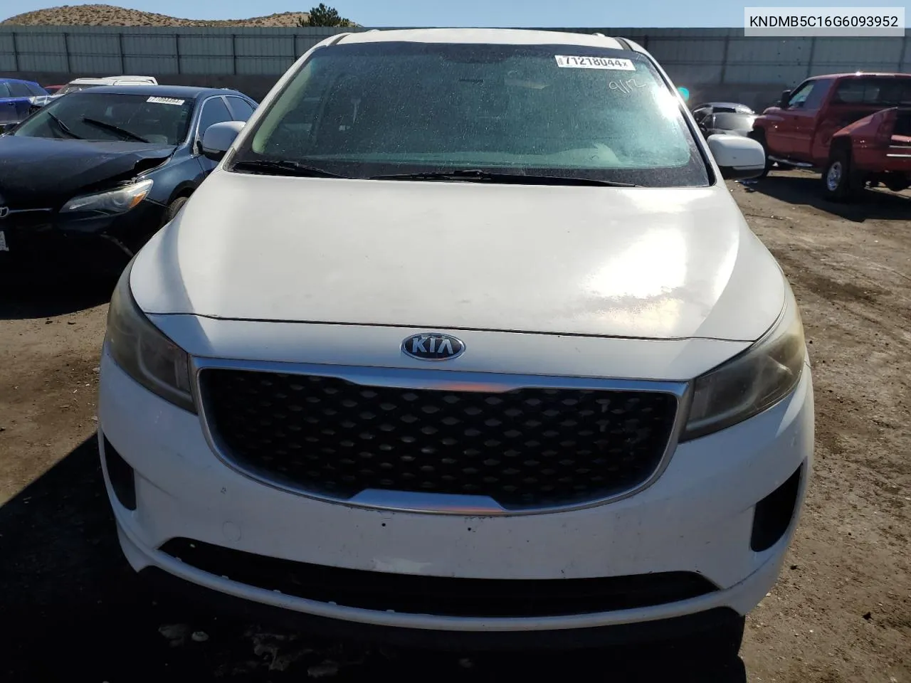 2016 Kia Sedona Lx VIN: KNDMB5C16G6093952 Lot: 71218044