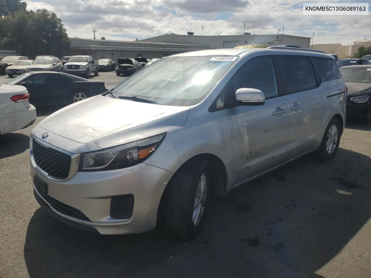 2016 Kia Sedona Lx VIN: KNDMB5C13G6089163 Lot: 71408164