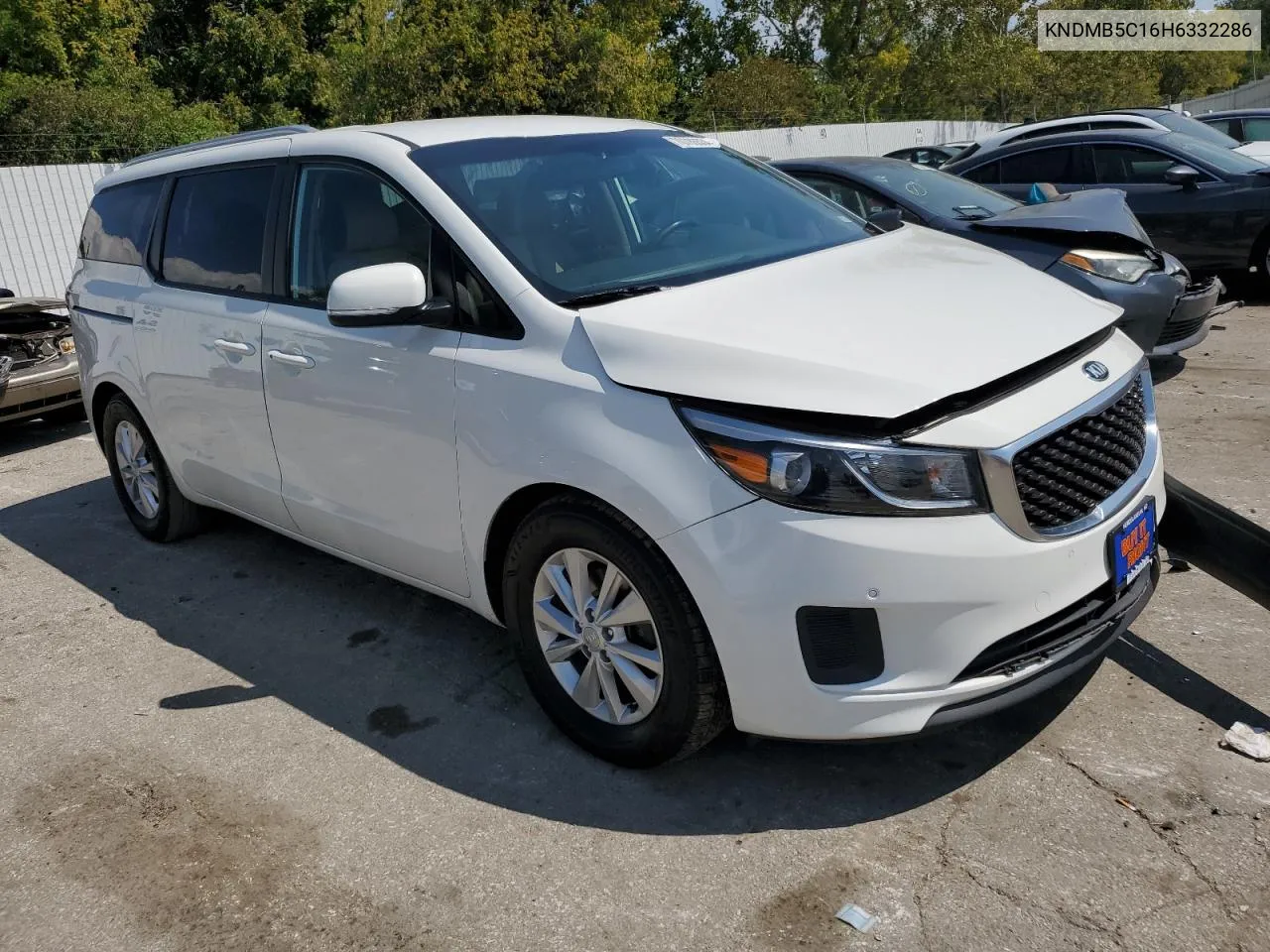 2017 Kia Sedona Lx VIN: KNDMB5C16H6332286 Lot: 70786534