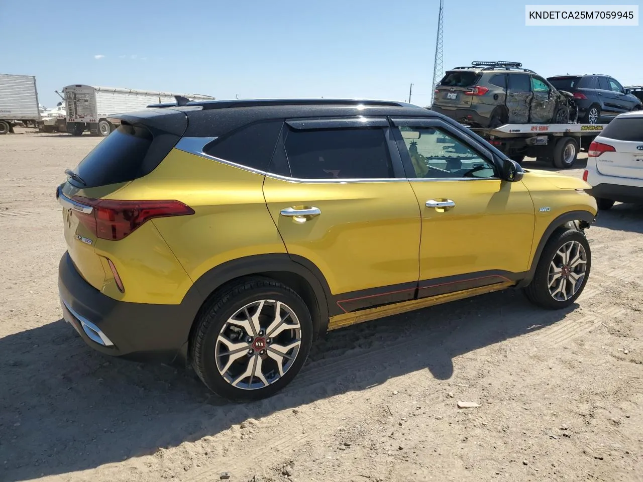 2021 Kia Seltos Sx VIN: KNDETCA25M7059945 Lot: 71620944