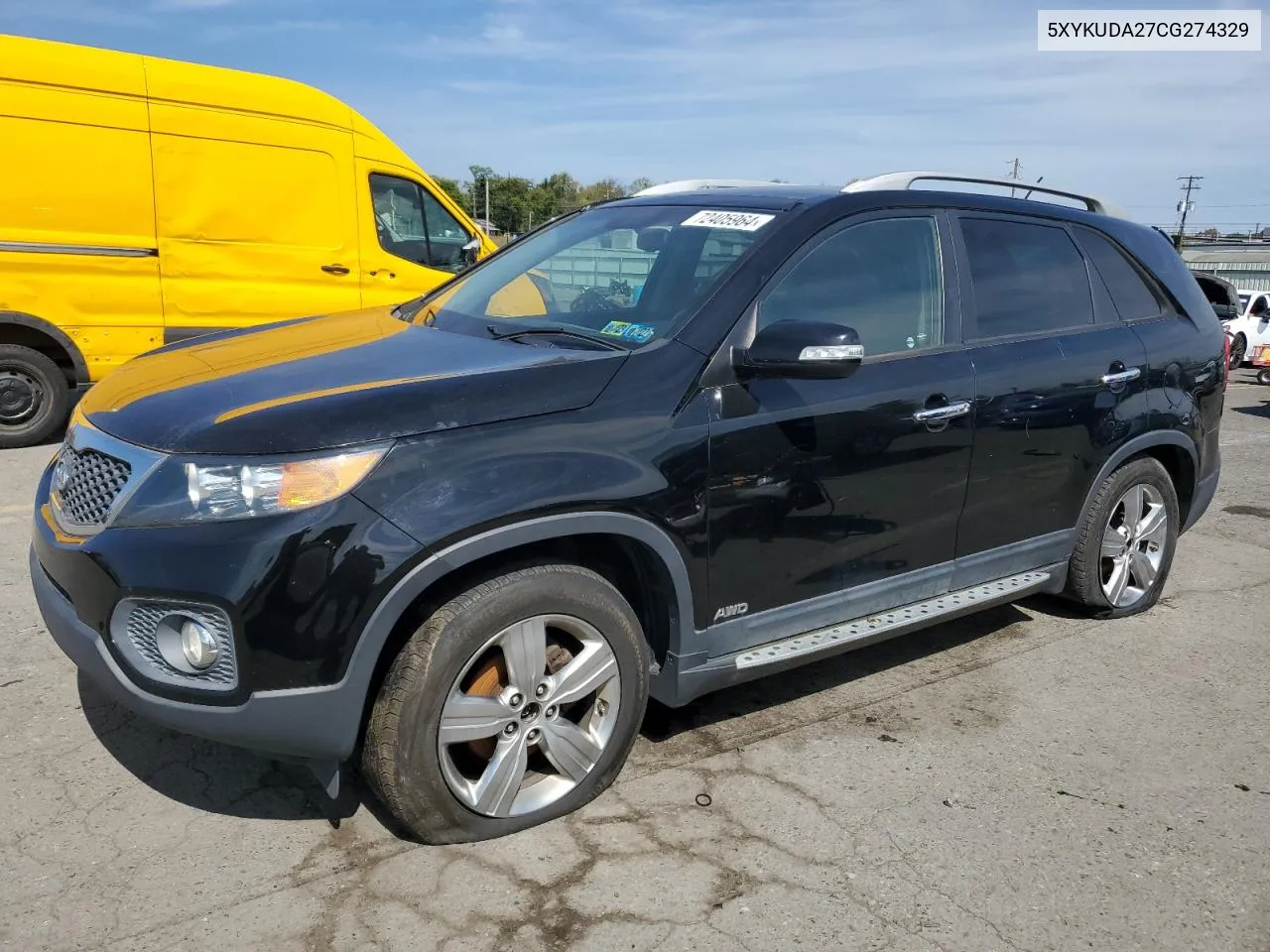 2012 Kia Sorento Ex VIN: 5XYKUDA27CG274329 Lot: 72405964