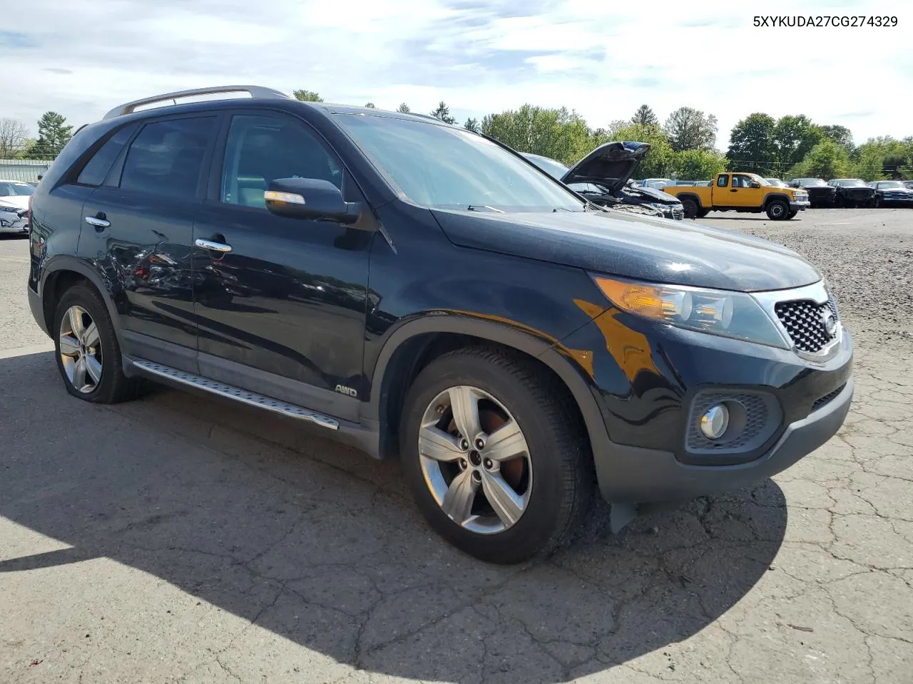 2012 Kia Sorento Ex VIN: 5XYKUDA27CG274329 Lot: 72405964