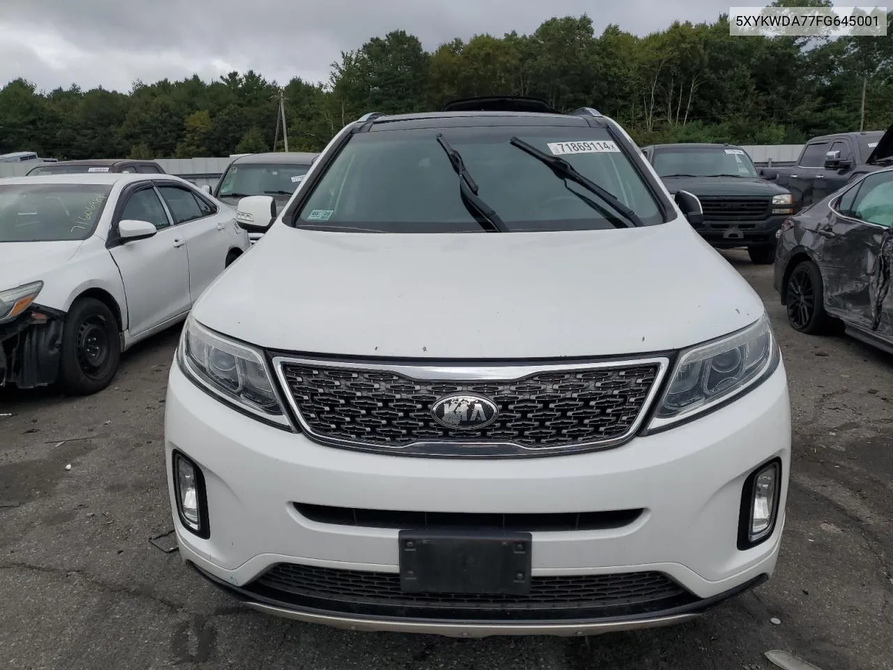 5XYKWDA77FG645001 2015 Kia Sorento Sx