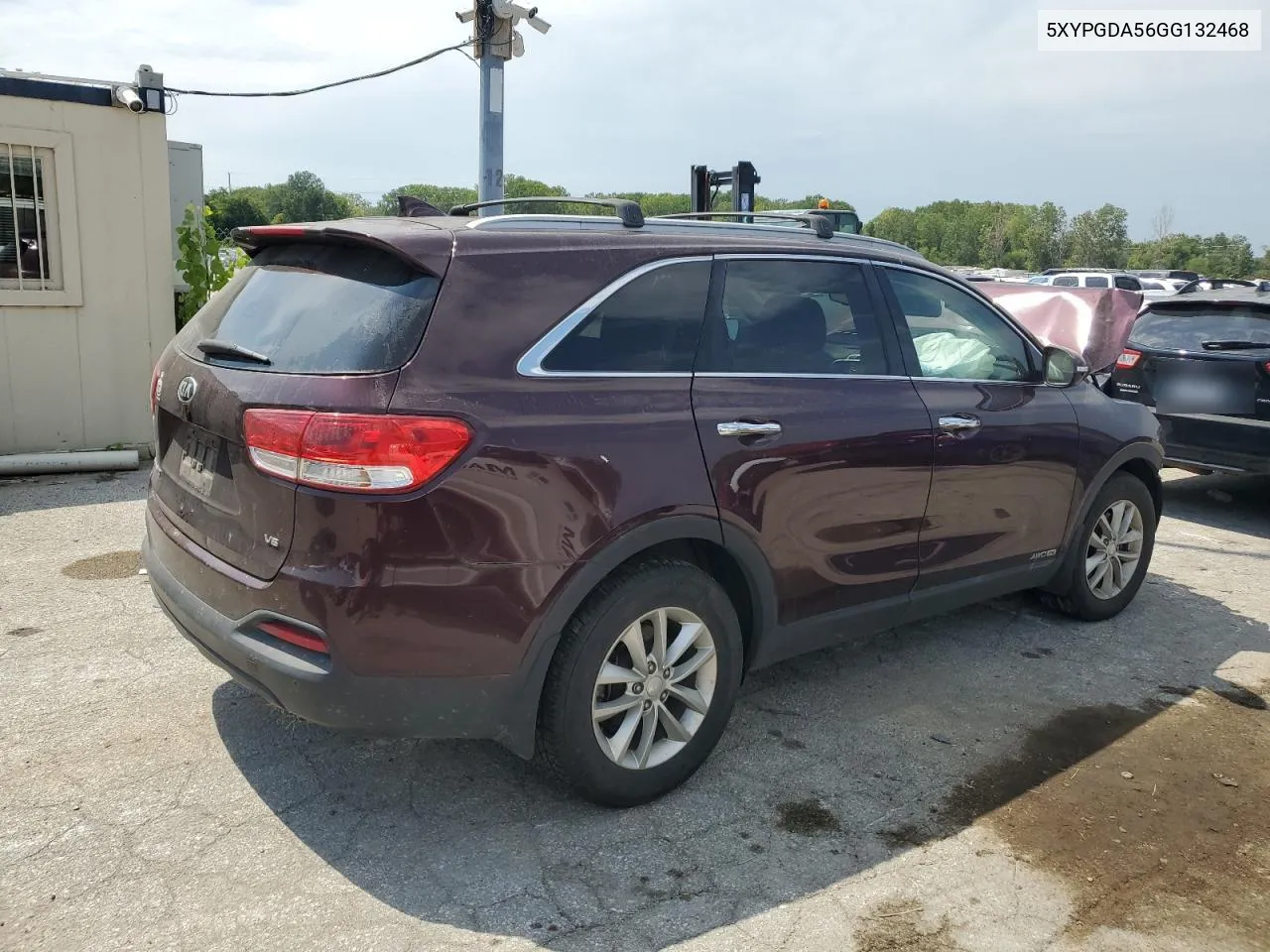 2016 Kia Sorento Lx VIN: 5XYPGDA56GG132468 Lot: 68812104