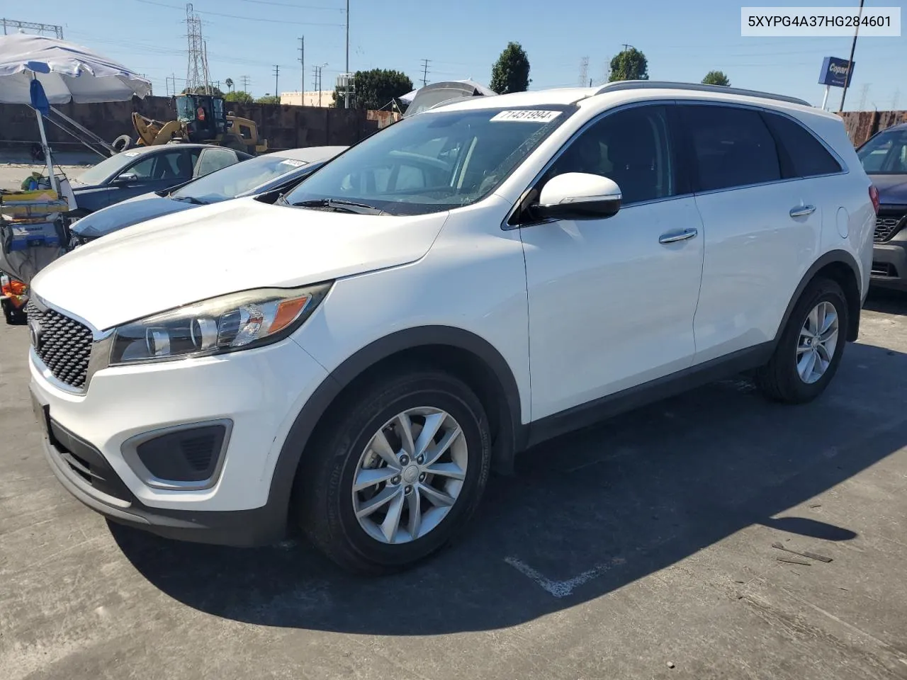 2017 Kia Sorento Lx VIN: 5XYPG4A37HG284601 Lot: 71451994