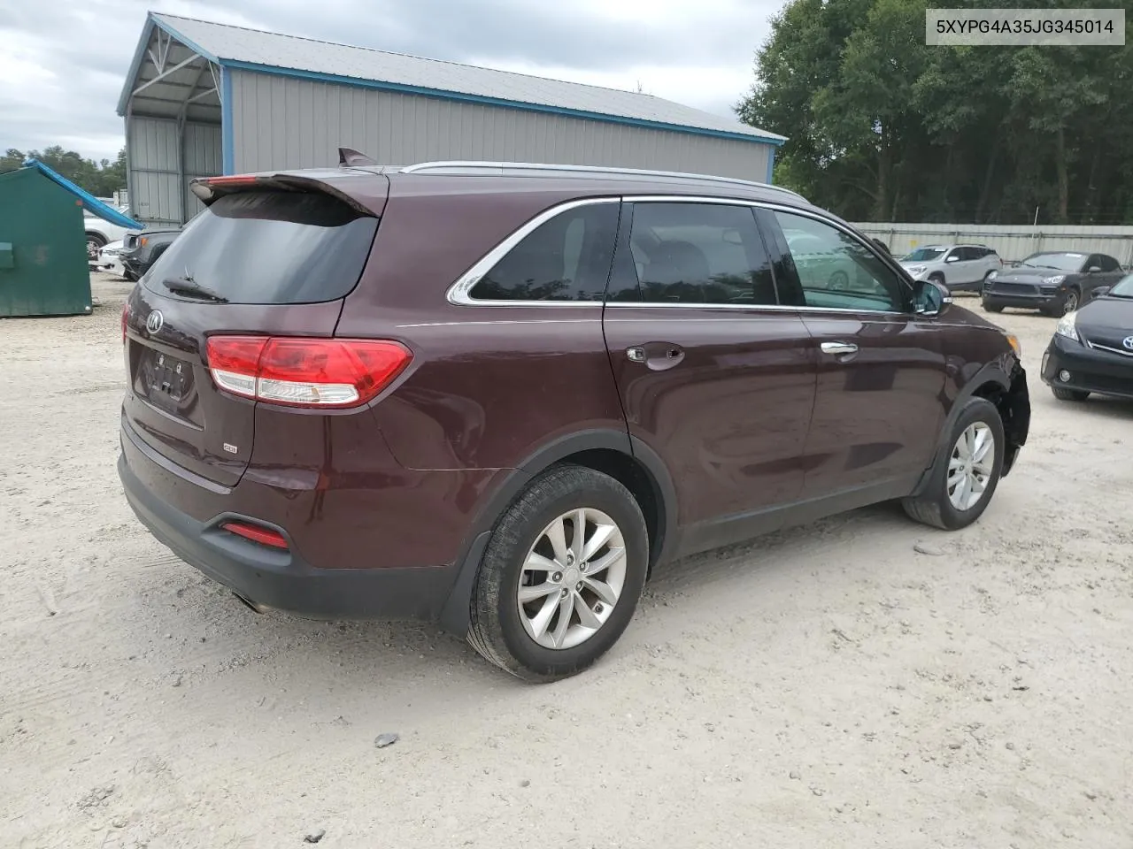 2018 Kia Sorento Lx VIN: 5XYPG4A35JG345014 Lot: 70146484