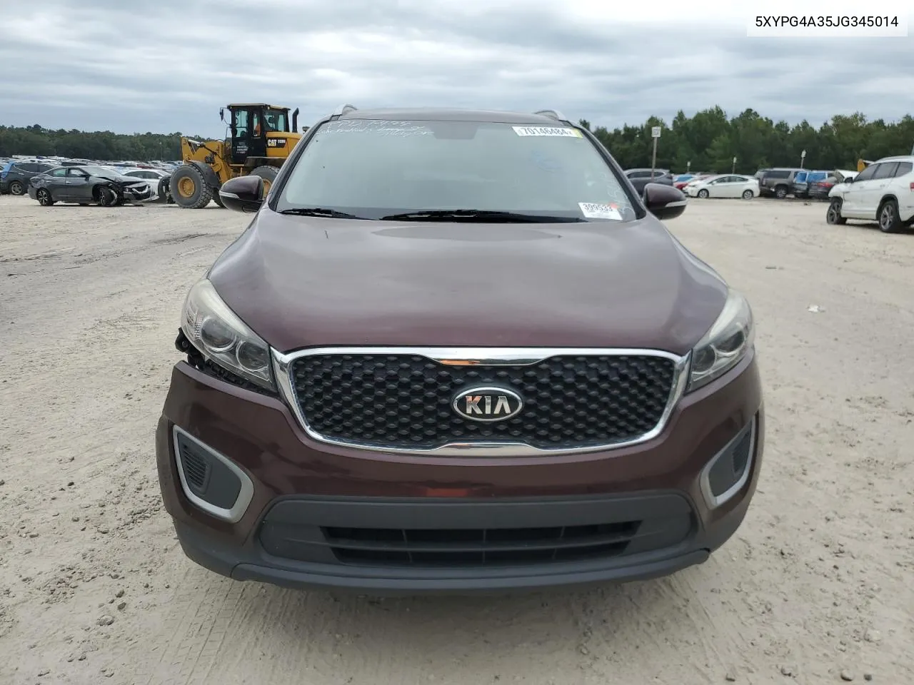 2018 Kia Sorento Lx VIN: 5XYPG4A35JG345014 Lot: 70146484