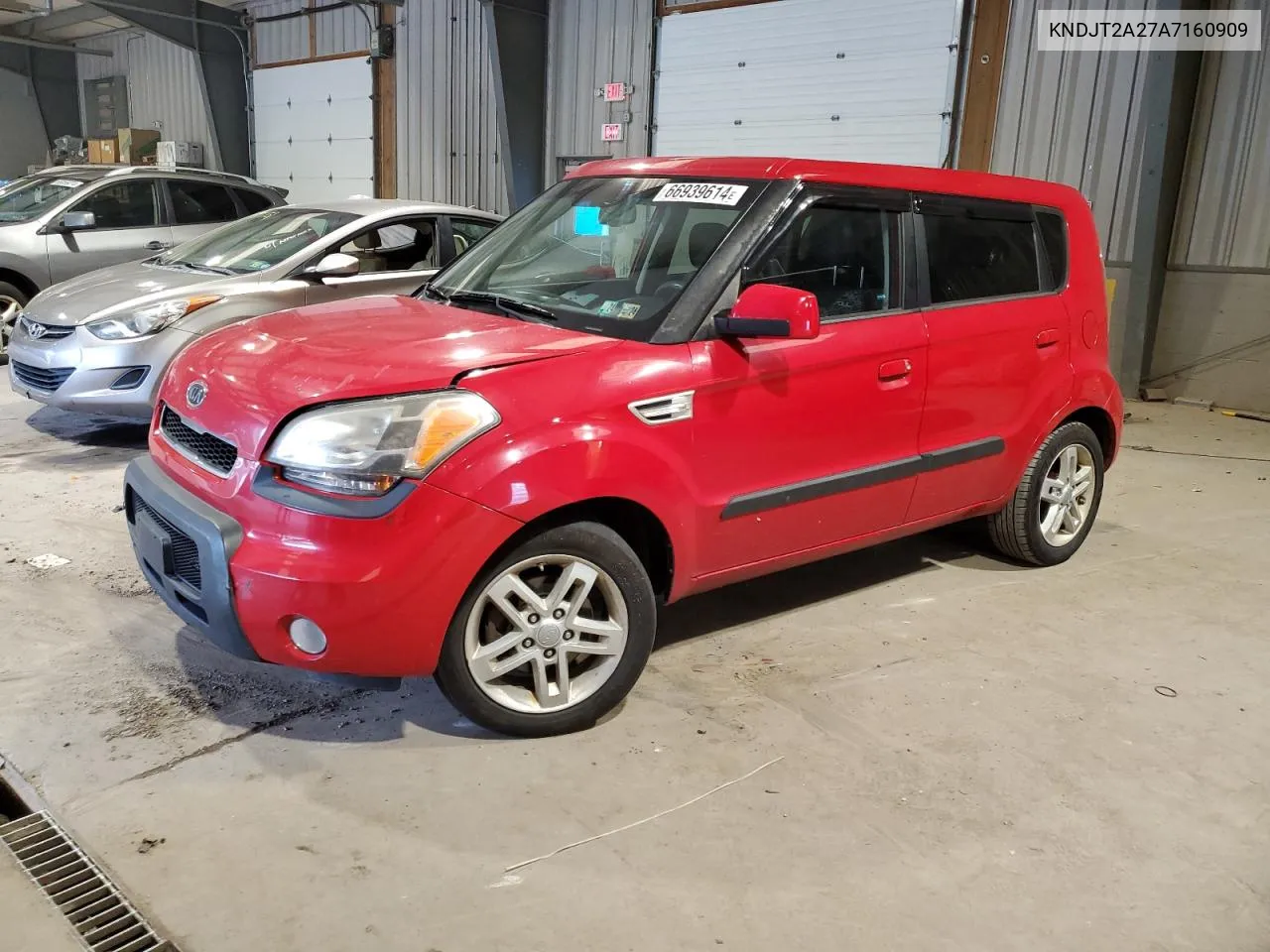 2010 Kia Soul + VIN: KNDJT2A27A7160909 Lot: 66939614