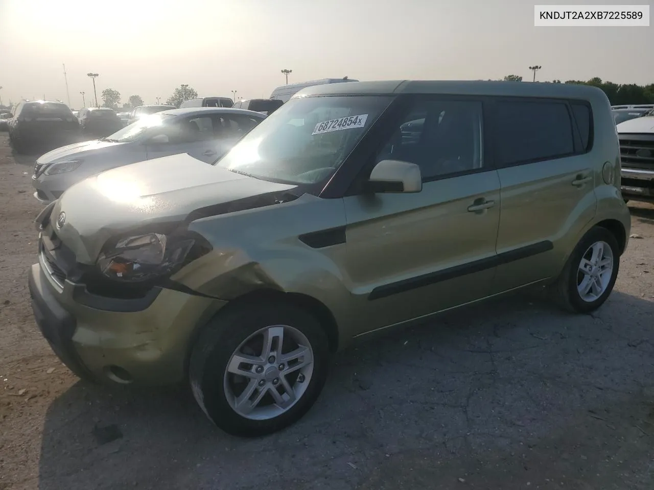 2011 Kia Soul + VIN: KNDJT2A2XB7225589 Lot: 68724854