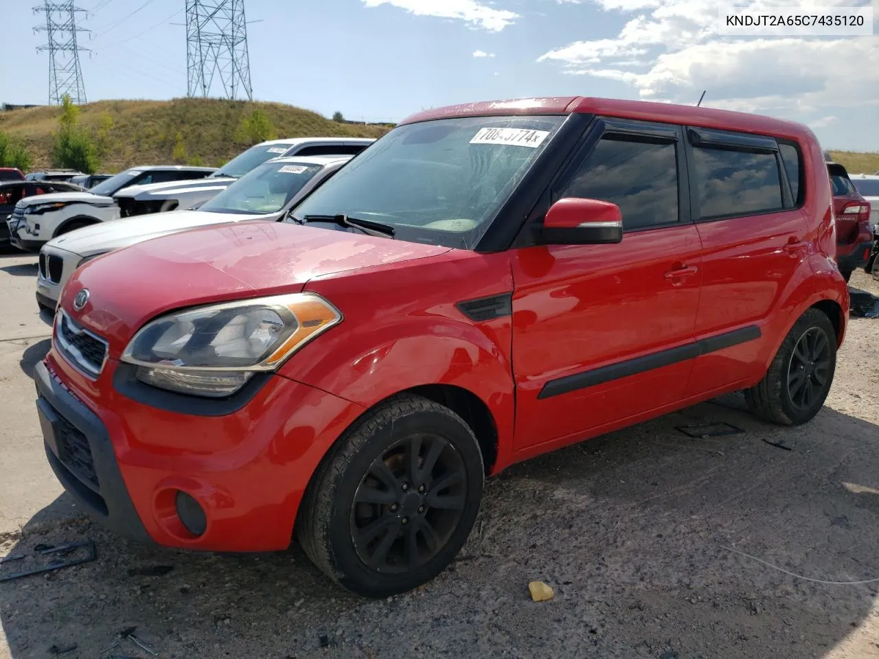 2012 Kia Soul + VIN: KNDJT2A65C7435120 Lot: 70845774