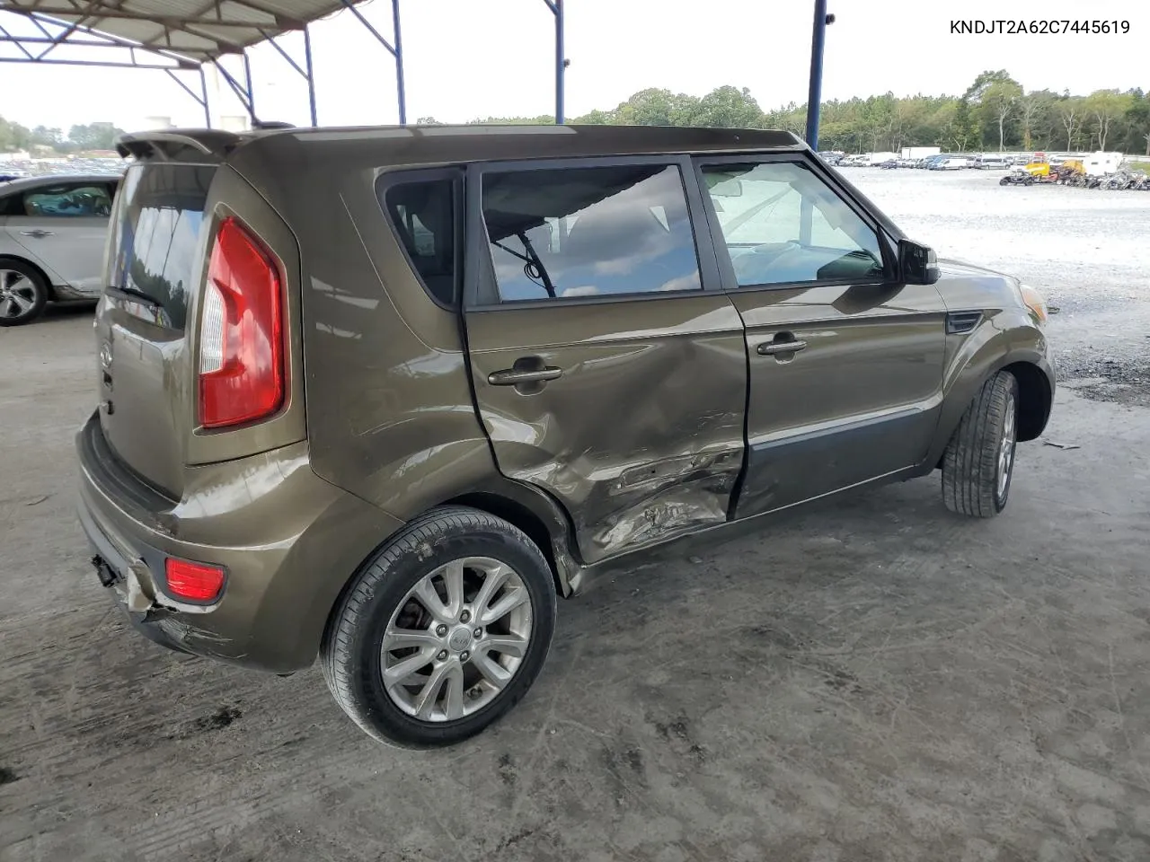 2012 Kia Soul + VIN: KNDJT2A62C7445619 Lot: 71707634