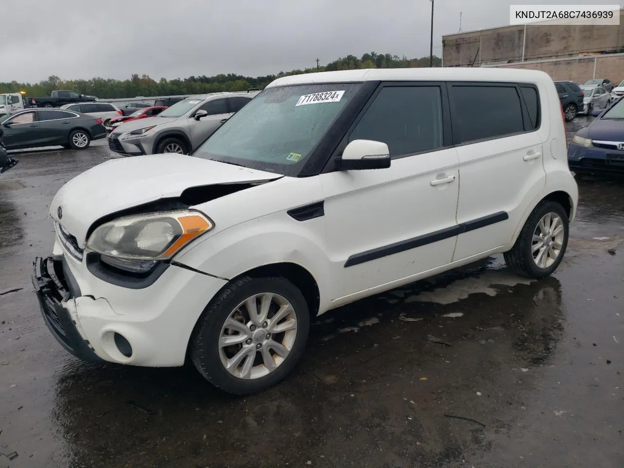 2012 Kia Soul + VIN: KNDJT2A68C7436939 Lot: 71788324