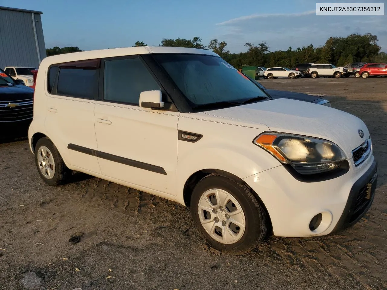 2012 Kia Soul VIN: KNDJT2A53C7356312 Lot: 71863174